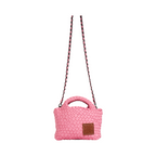 Signature Weave – Crossbody Bag S – Pink