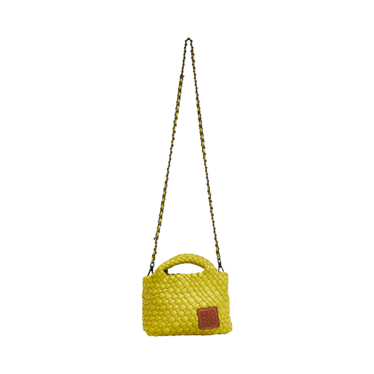Woven Crossbody Bag - Yellow
