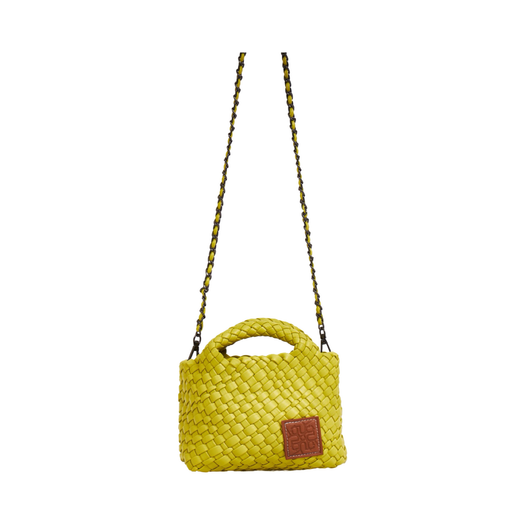Woven Crossbody Bag S - Lemon