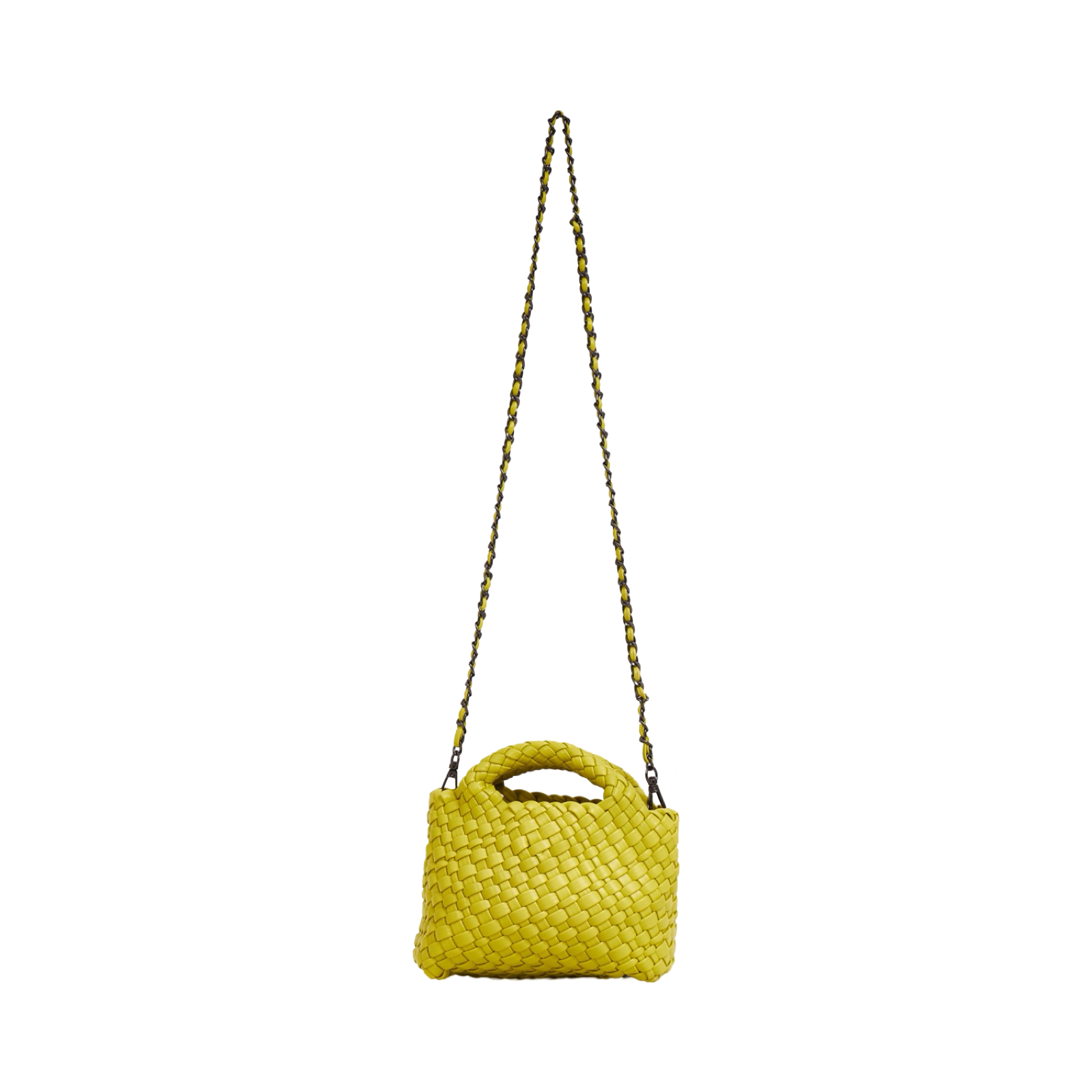 Woven Crossbody Bag S - Lemon