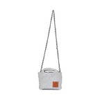 Woven Crossbody Bag - Sliver