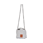 Woven Crossbody Bag - Sliver