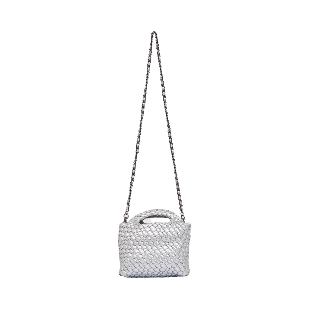 Woven Crossbody Bag - Sliver