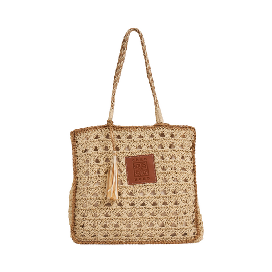 Square Tote Bag - Beige