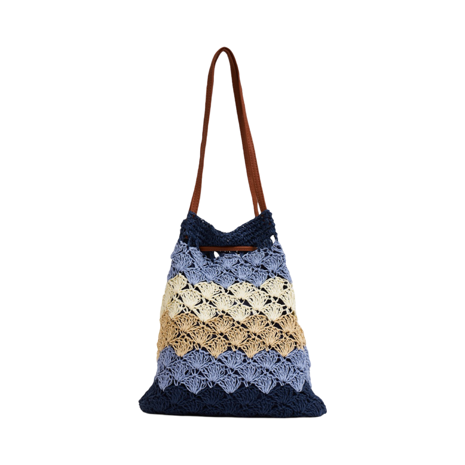 Everyday Earth – Straw Bucket Bag – Blue