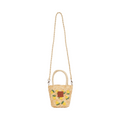 Everyday Earth – Floral Straw Crossbody Bag – Yellow