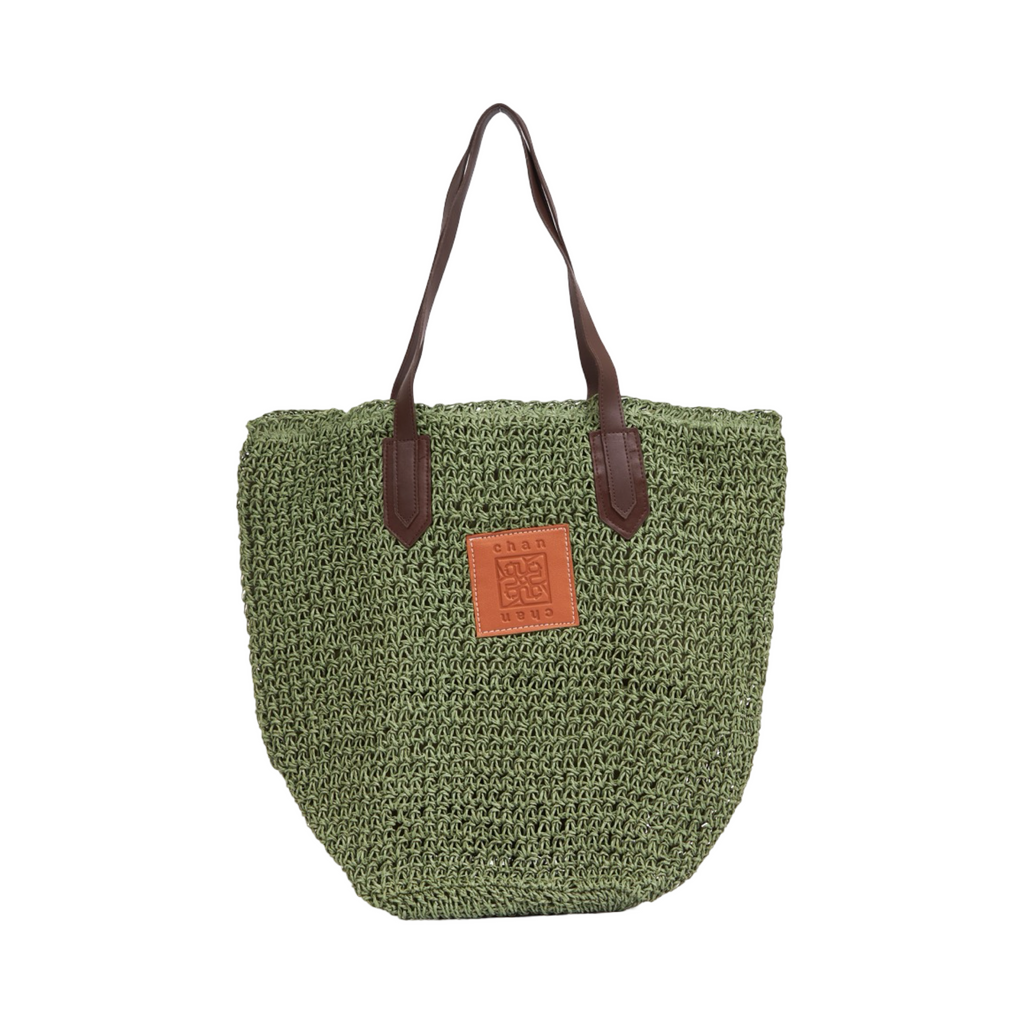 Crochet Tote Bag - Green