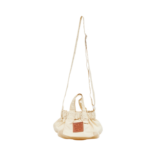 Nylon Mini Crossbody Bag - Beige