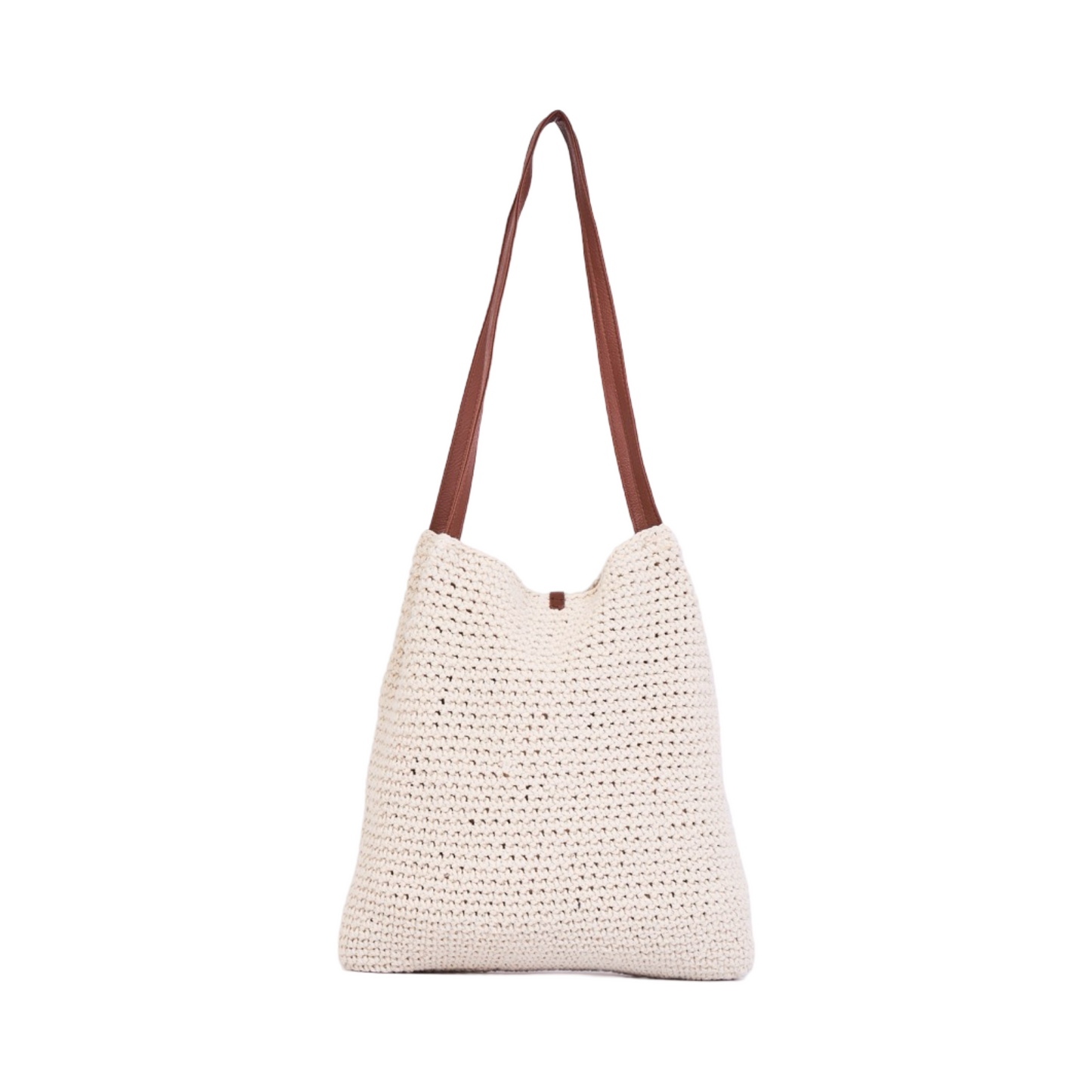 Knitted Tote Bag - White