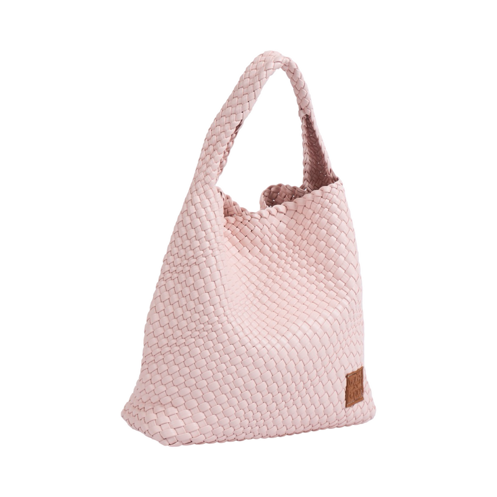 Woven Tote Bag L - Baby Pink
