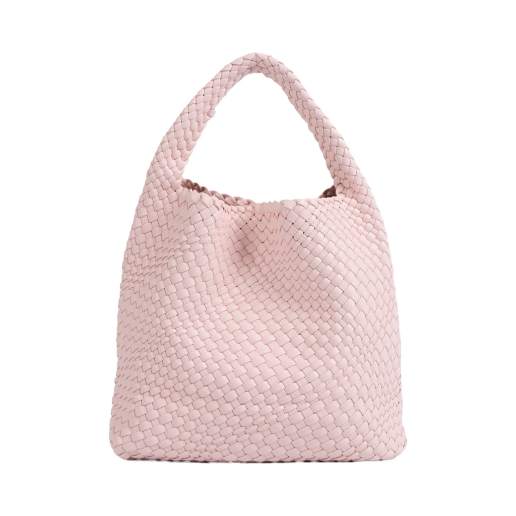 Woven Tote Bag L - Baby Pink