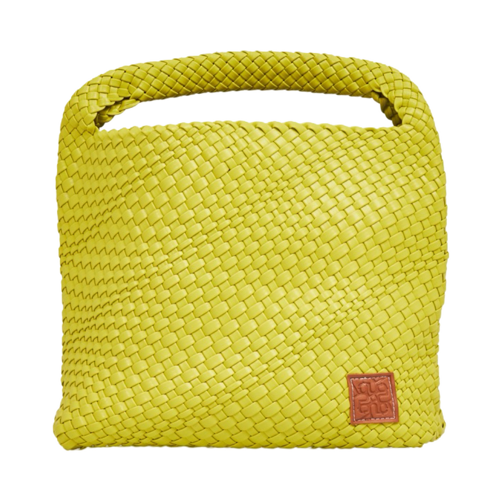 Woven Tote Bag L - Lemon