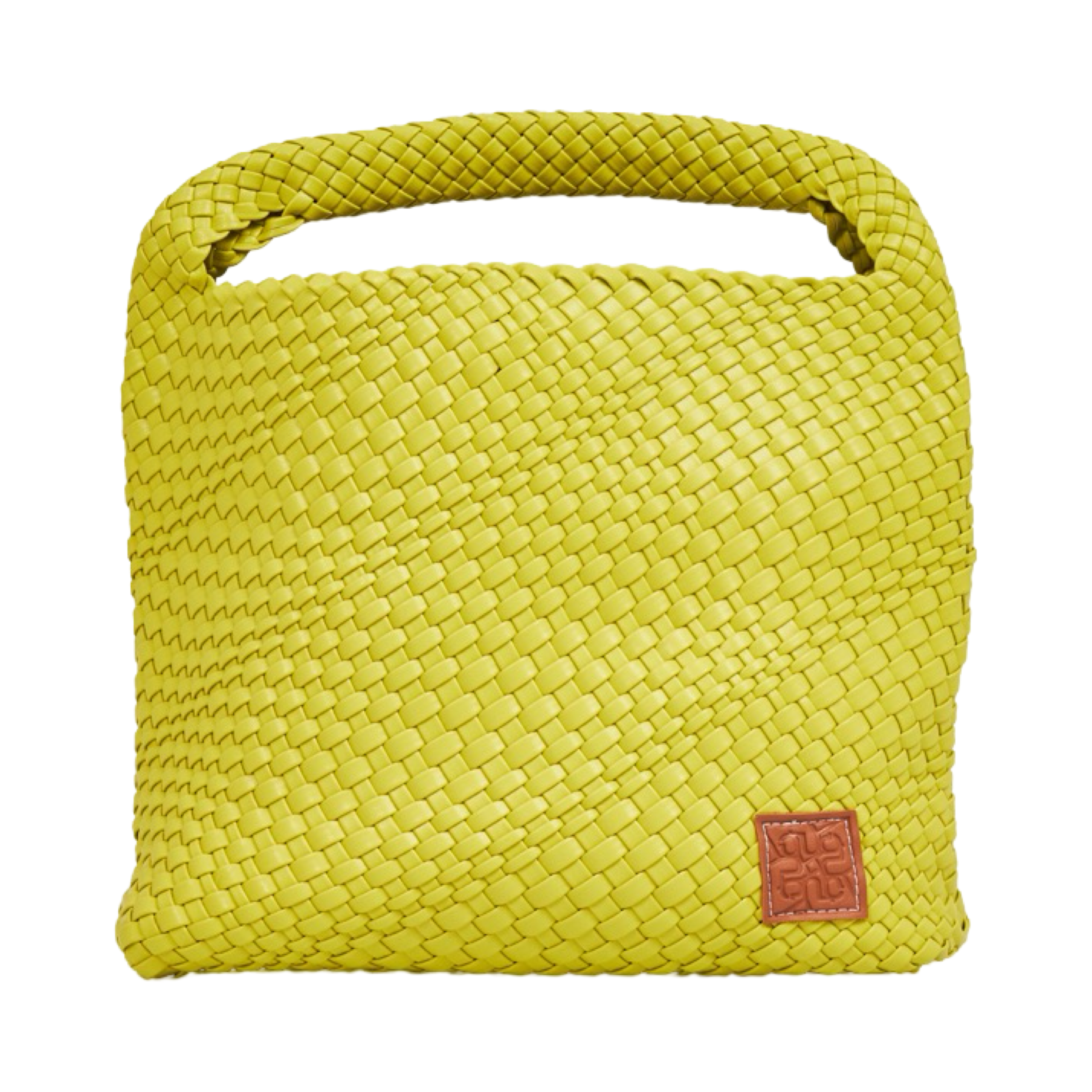 Woven Tote Bag L - Lemon