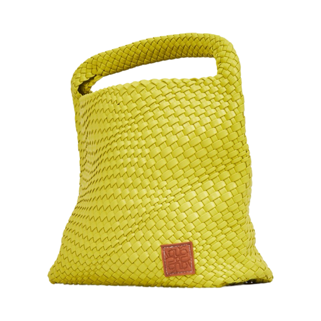 Woven Tote Bag L - Lemon