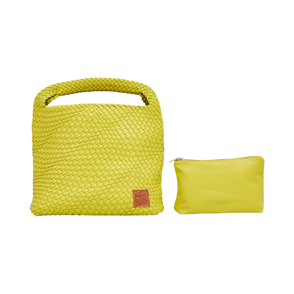 Woven Tote Bag L - Lemon