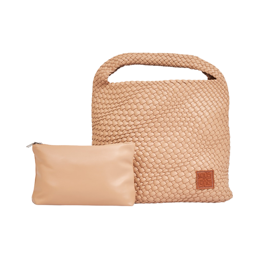 Woven Tote Bag L - Khaki