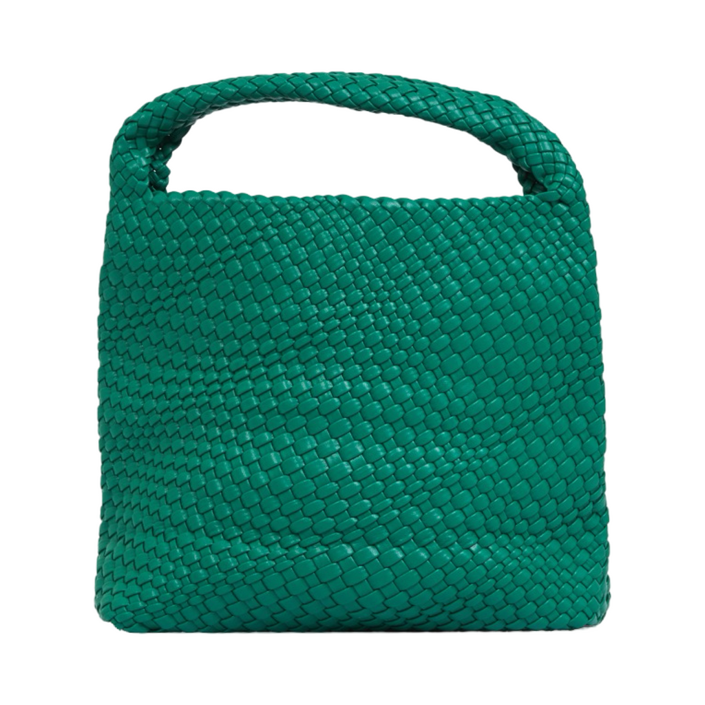 Woven Tote Bag L - Emerald Green