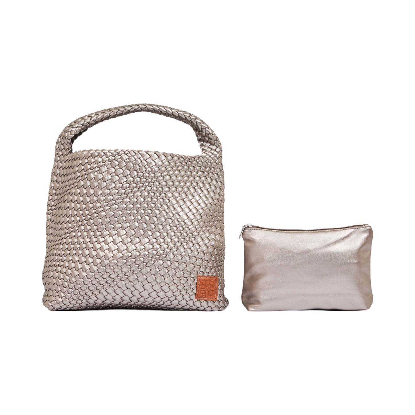 Woven Tote Bag L - Titanium