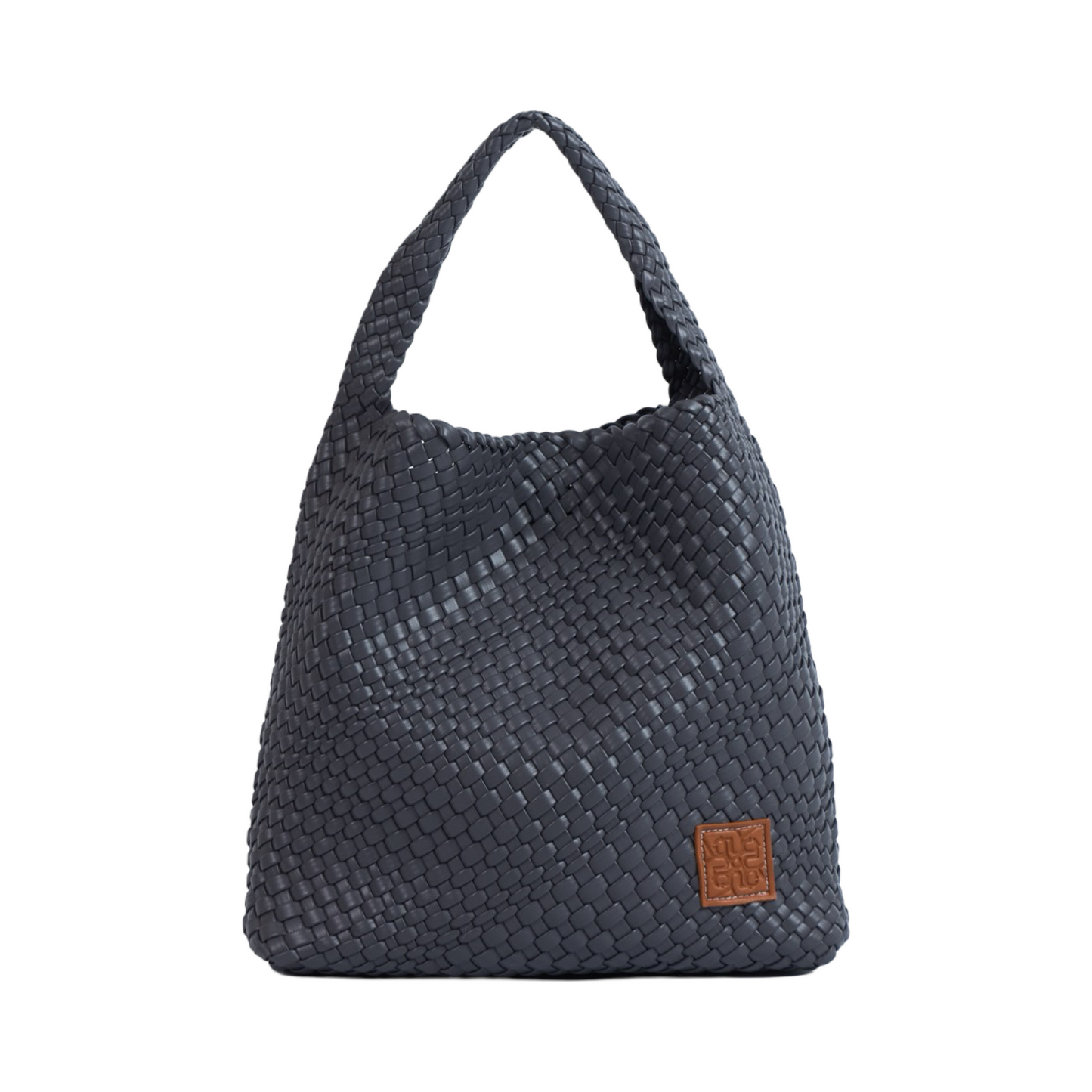 Woven Tote Bag - Dark Grey