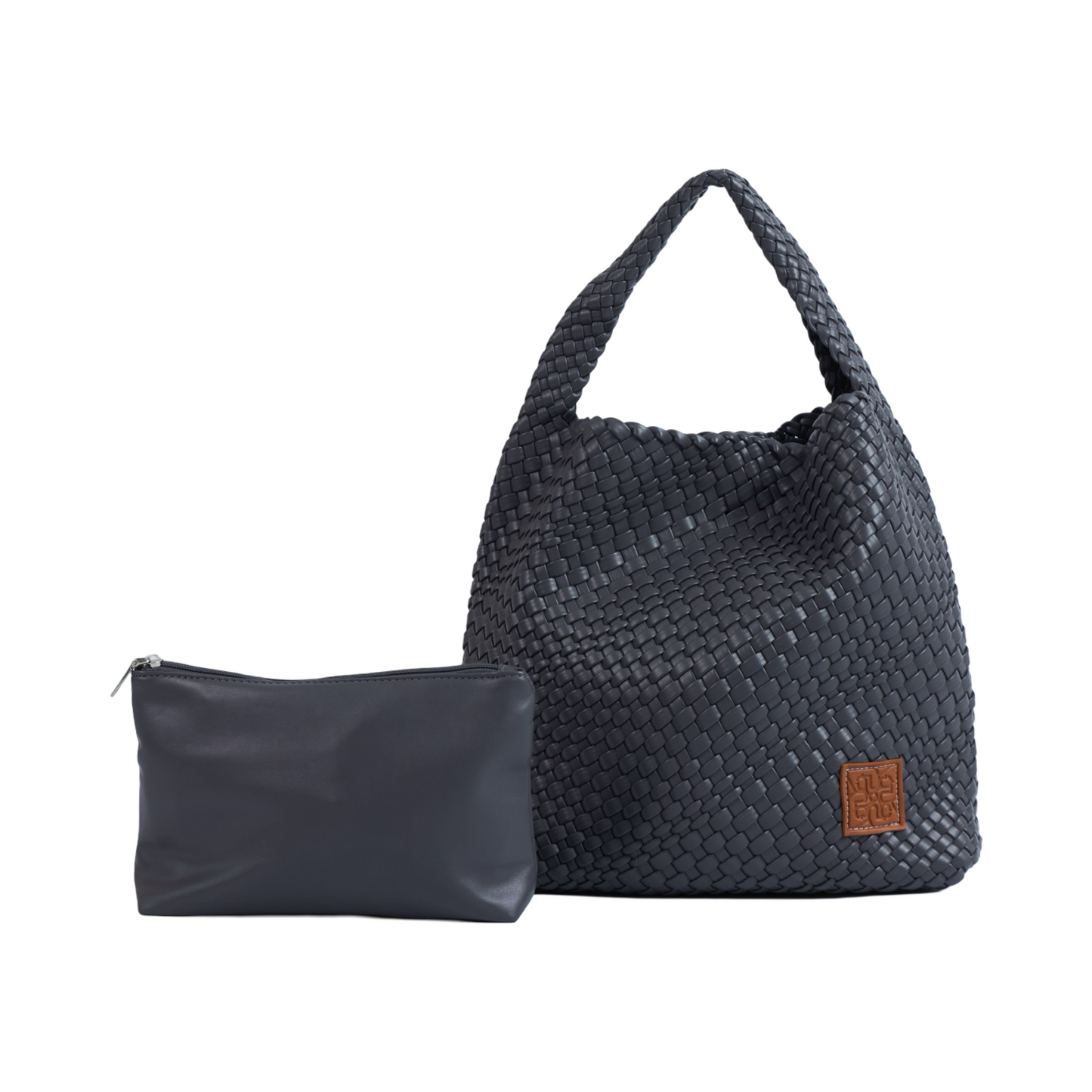 Woven Tote Bag L - Dark Grey