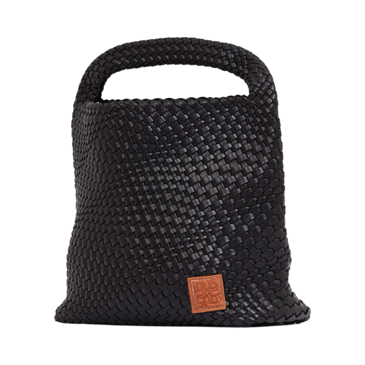 Woven Tote Bag - Black