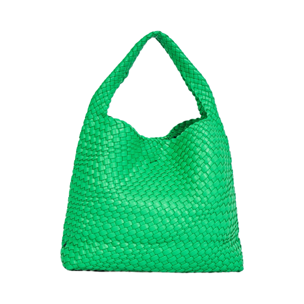 Woven Tote Bag L - Leaf Green