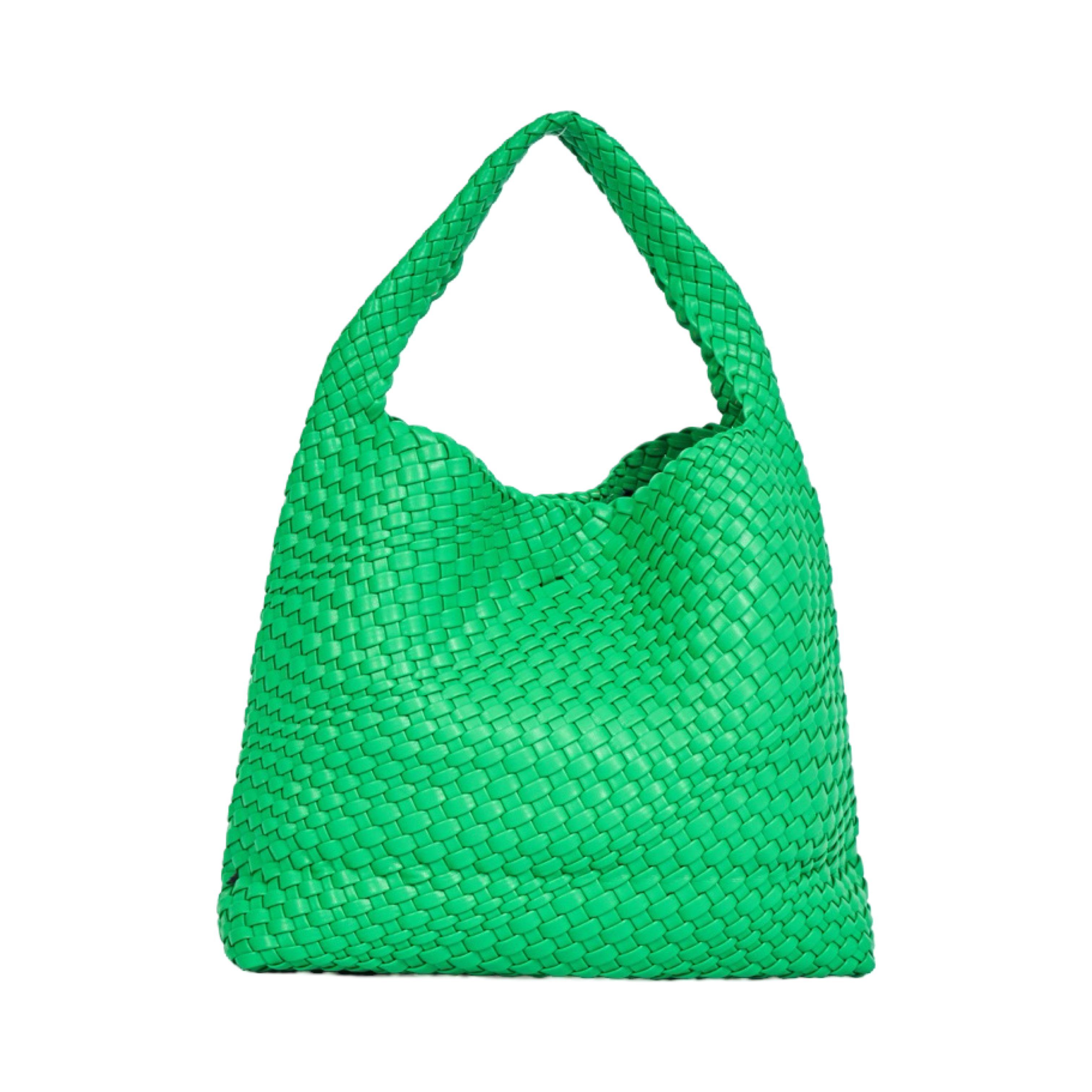 Woven Tote Bag L - Leaf Green