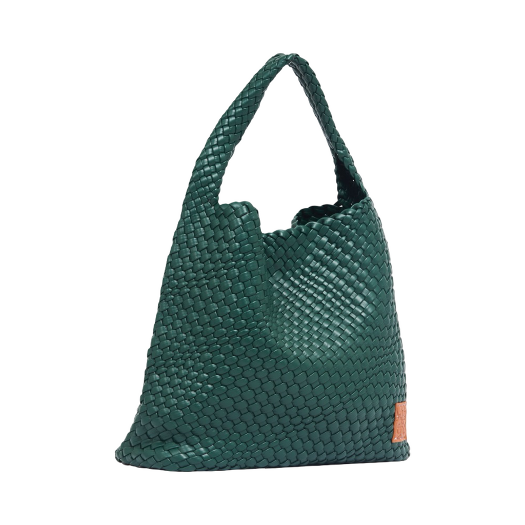 Woven Tote Bag L – Royal Green