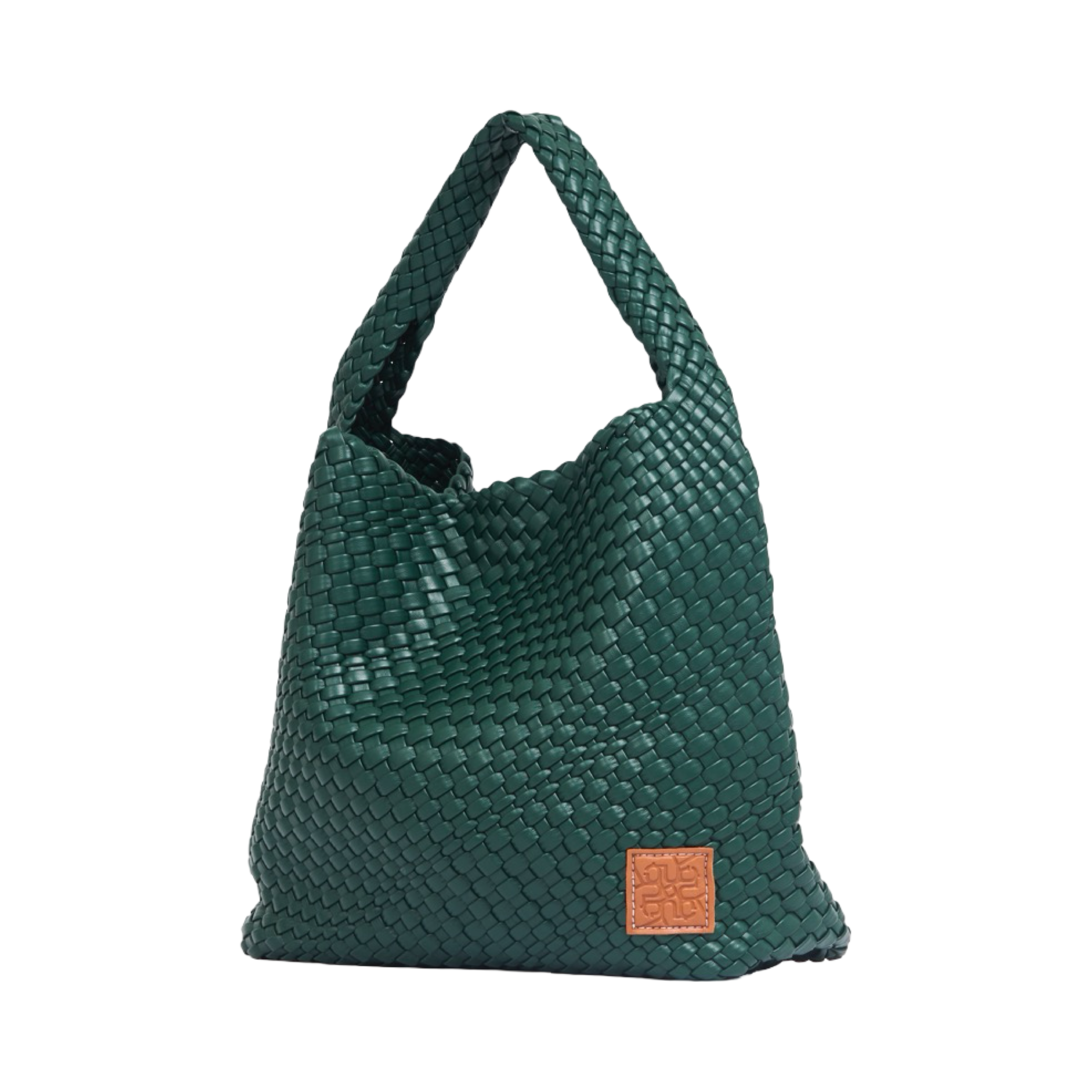 Woven Tote Bag L – Royal Green