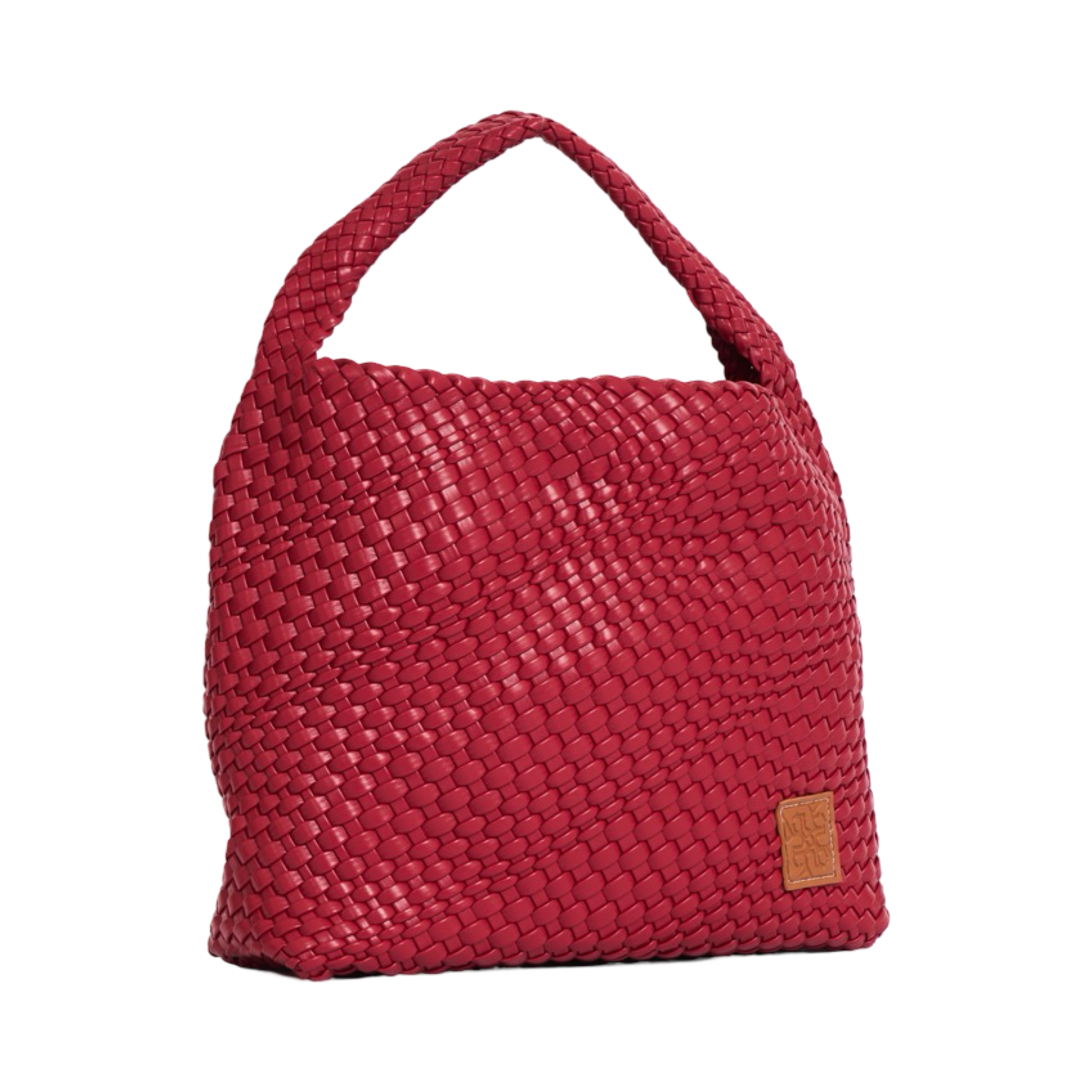 Woven Tote Bag L - Ruby