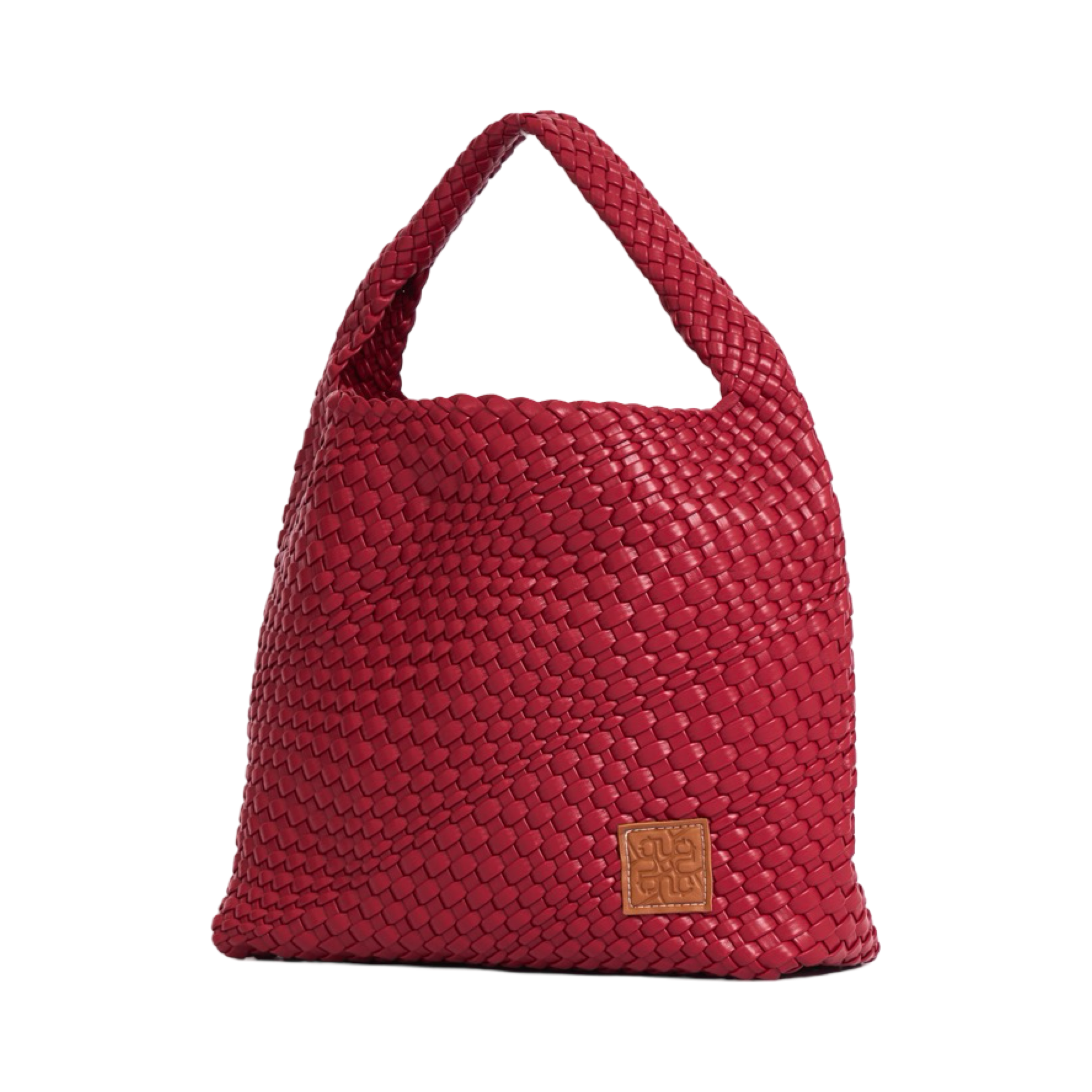 Woven Tote Bag L - Ruby