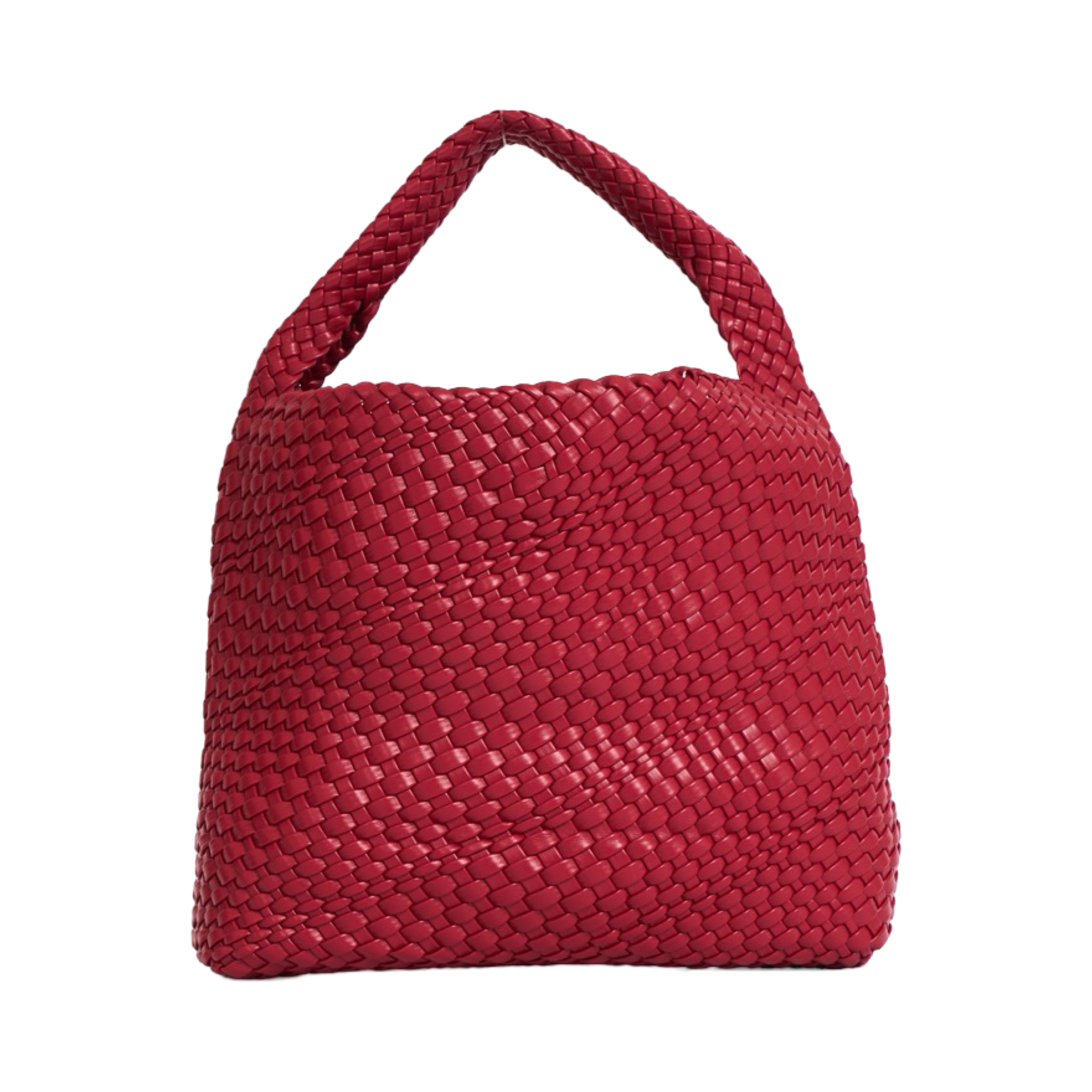 Woven Tote Bag L - Ruby