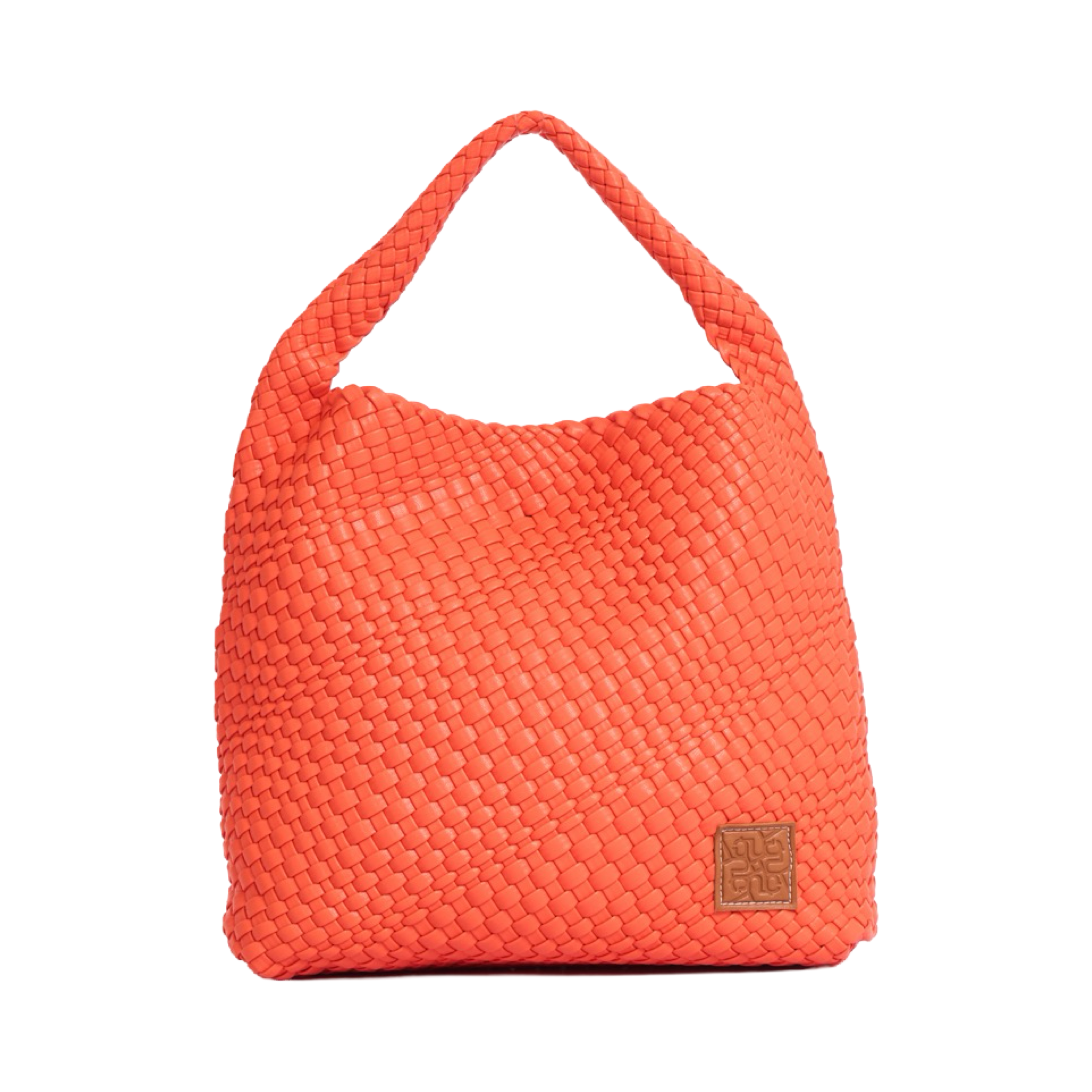 Woven Tote Bag L - Orange