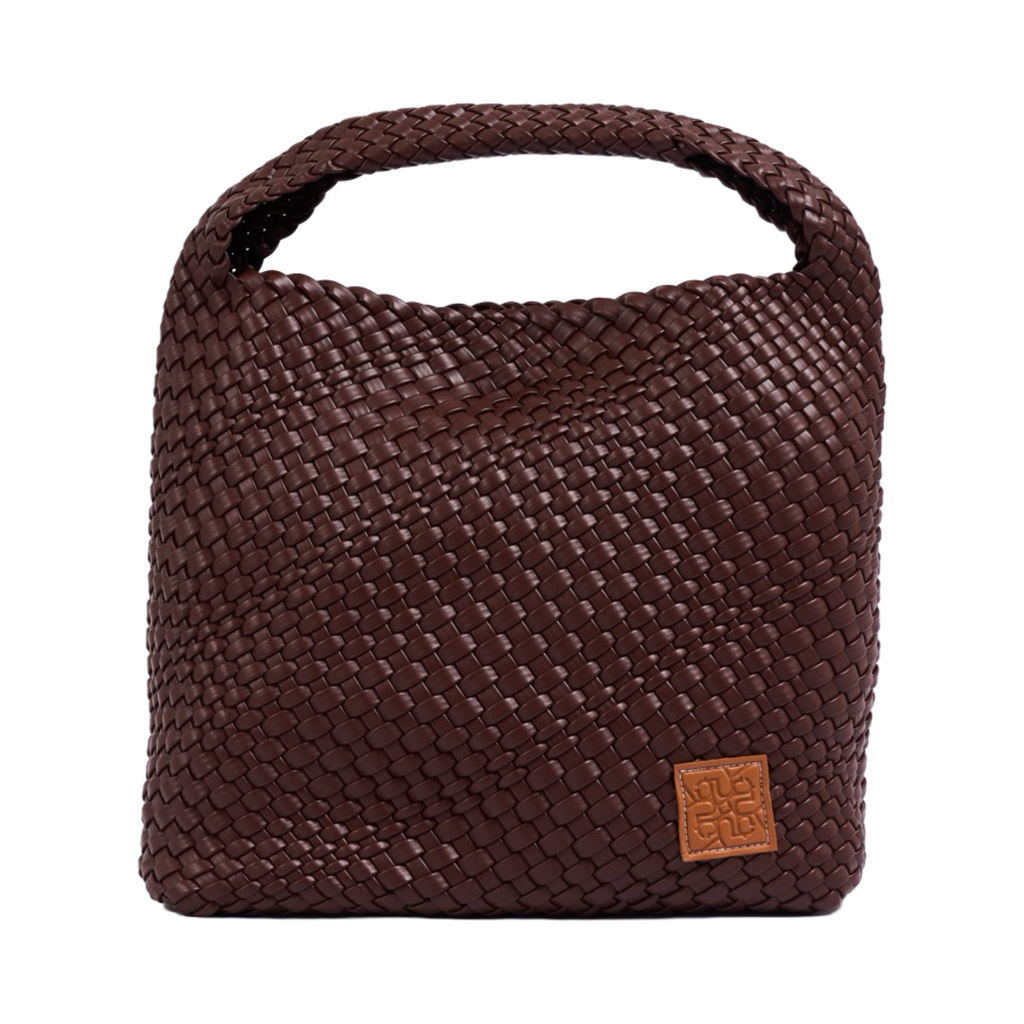 Woven Tote Bag L - Dark Chocolate