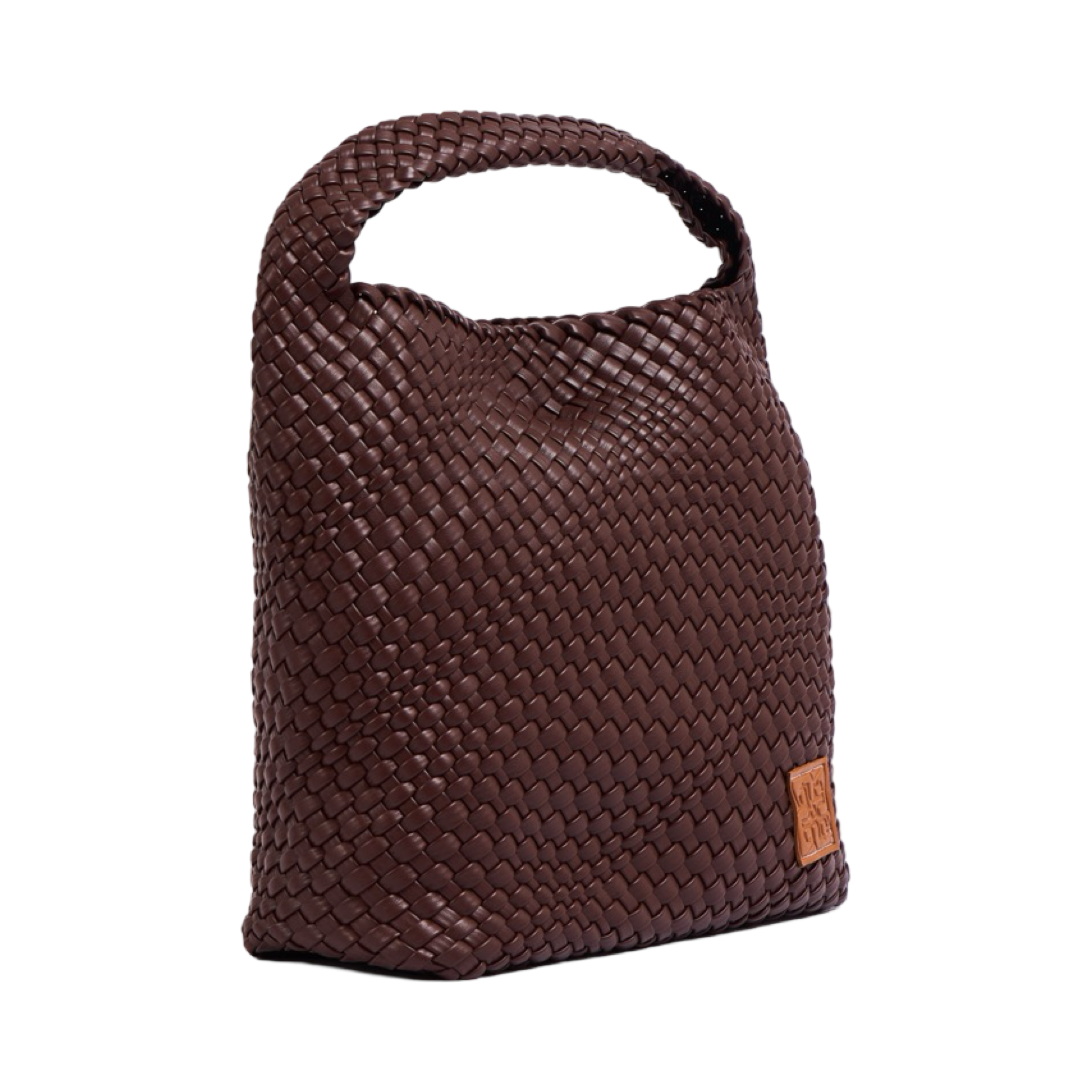 Woven Tote Bag L - Dark Chocolate
