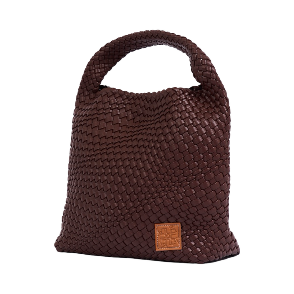 Woven Tote Bag L - Dark Chocolate