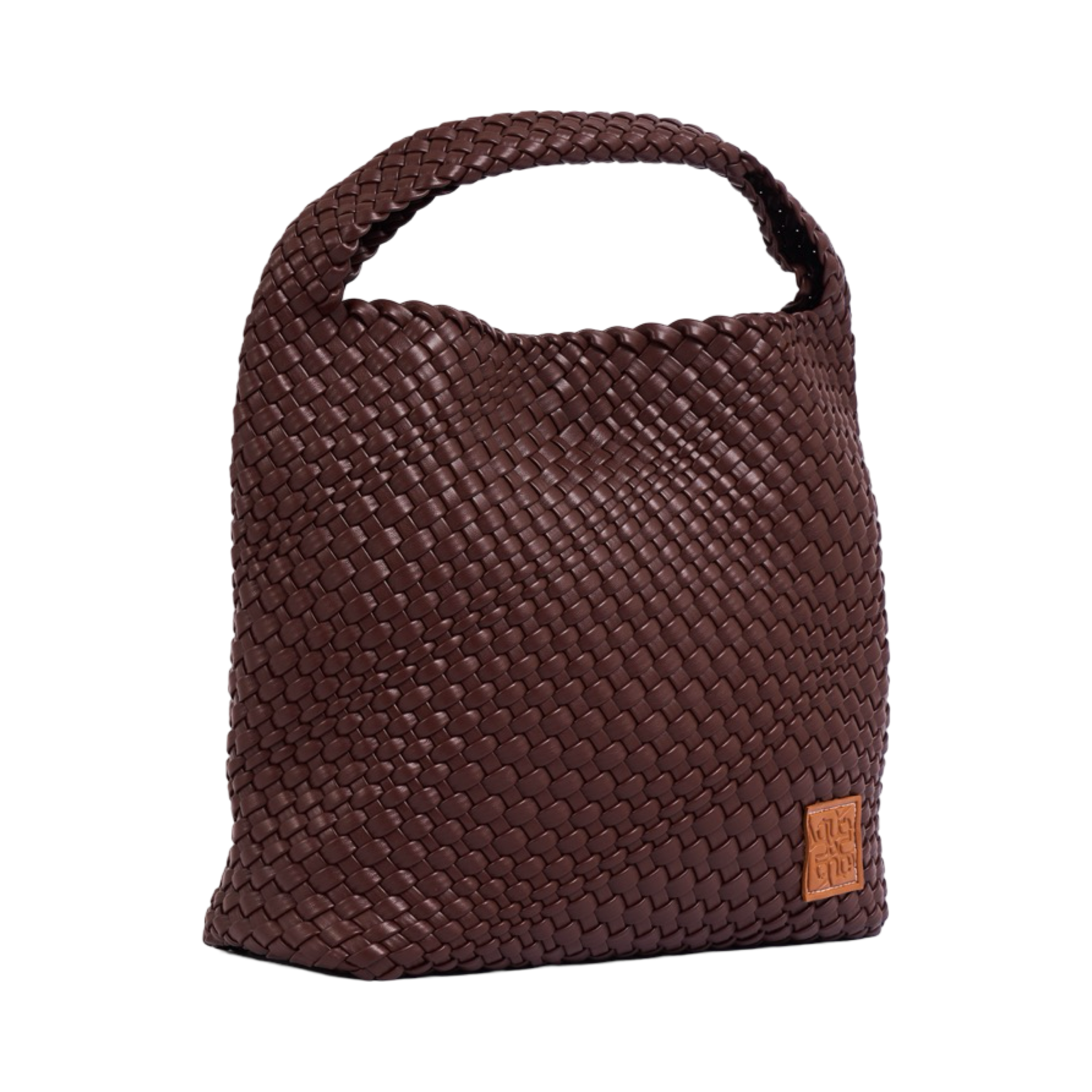 Woven Tote Bag L - Dark Chocolate