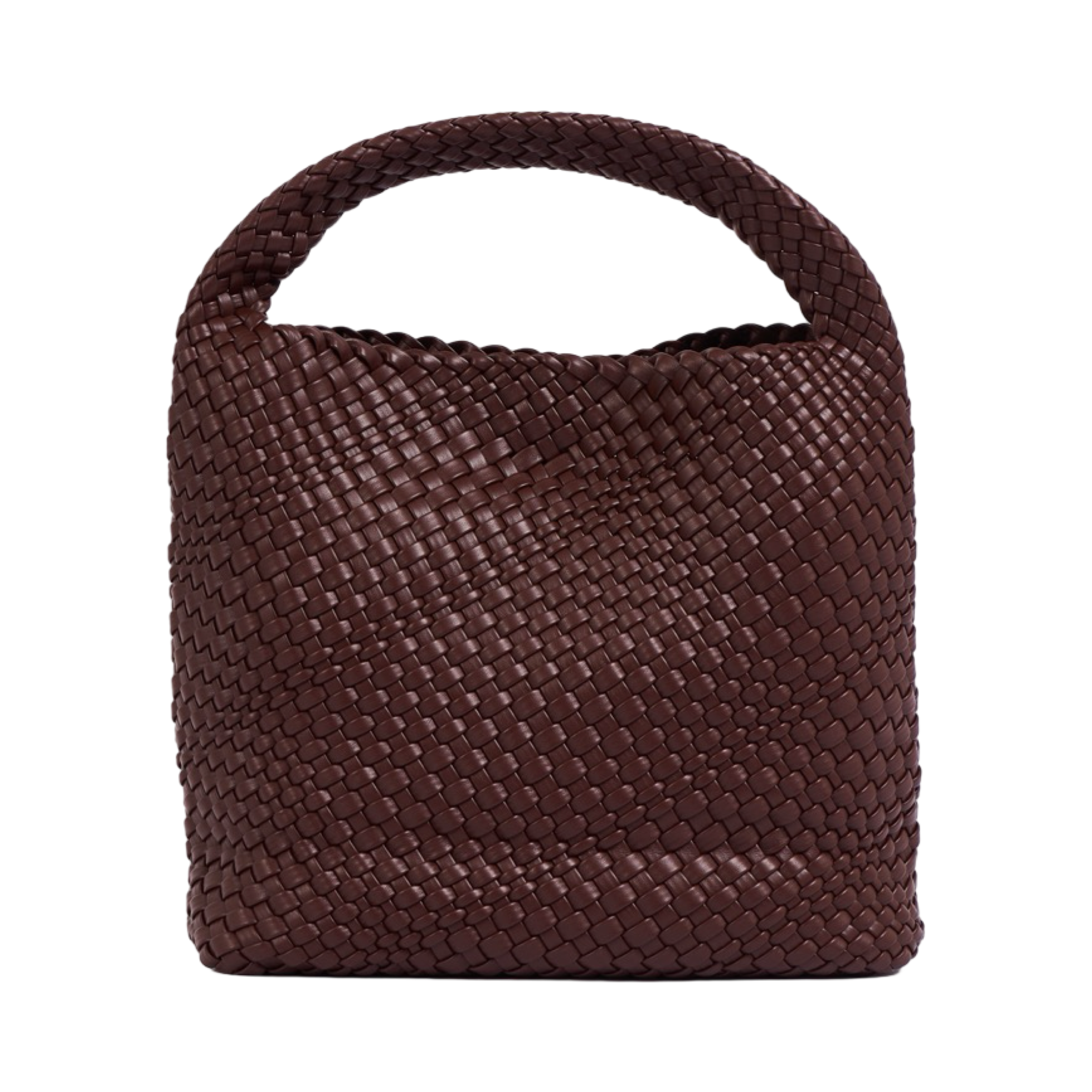 Woven Tote Bag L - Dark Chocolate