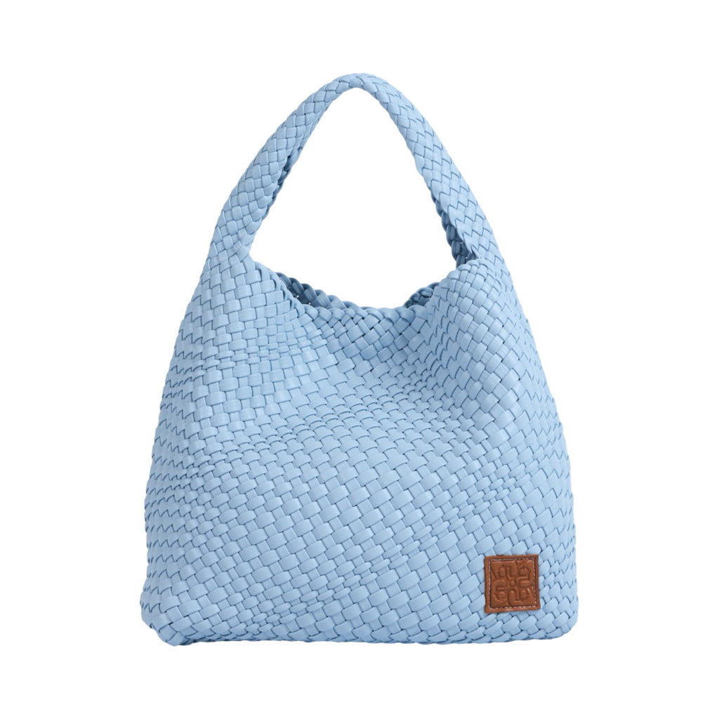 Woven Tote Bag L - Sky Blue