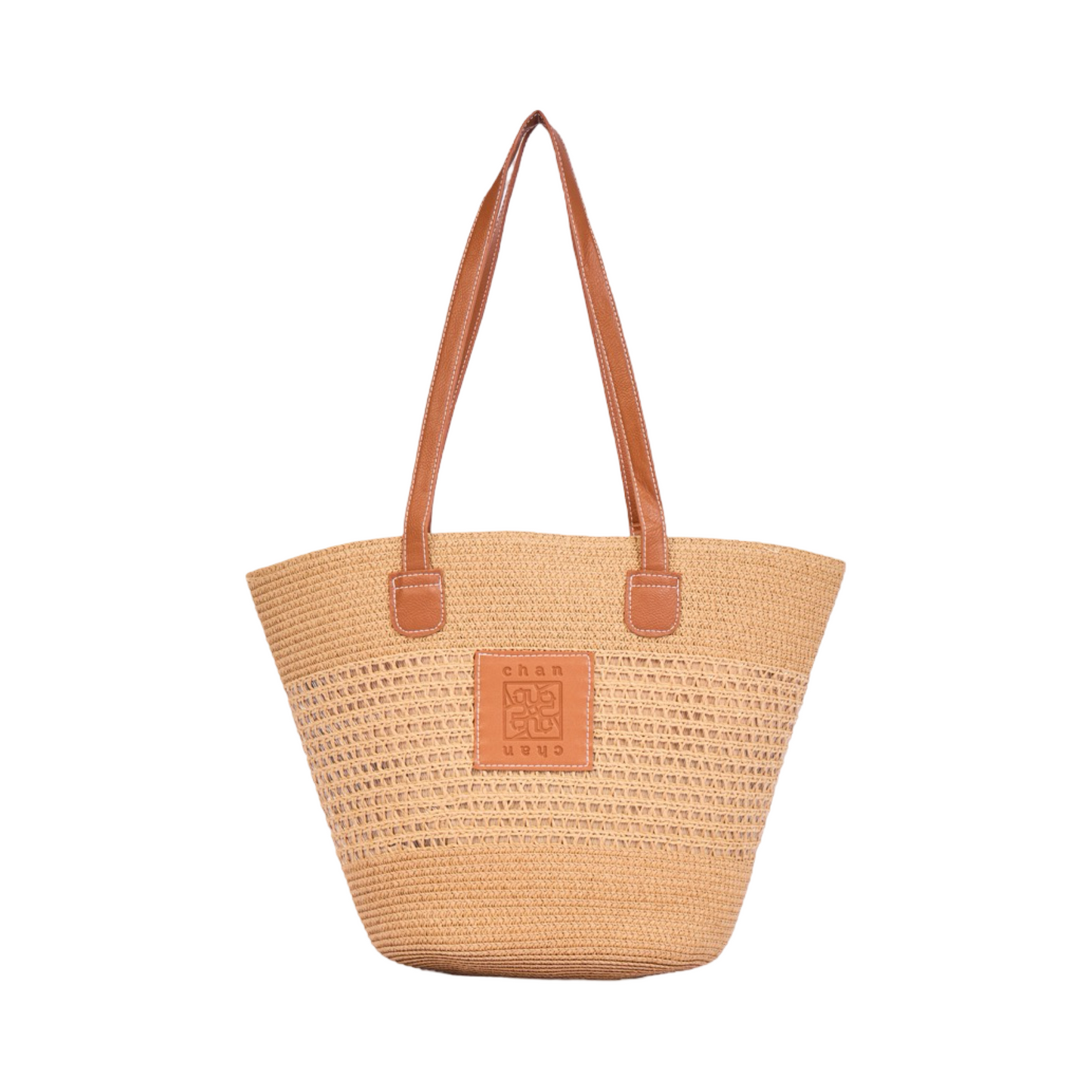 Stripe Tote Bag - Brown
