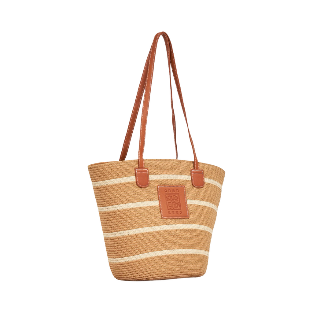 Everyday Earth – Stripe Tote Bag – Brown White