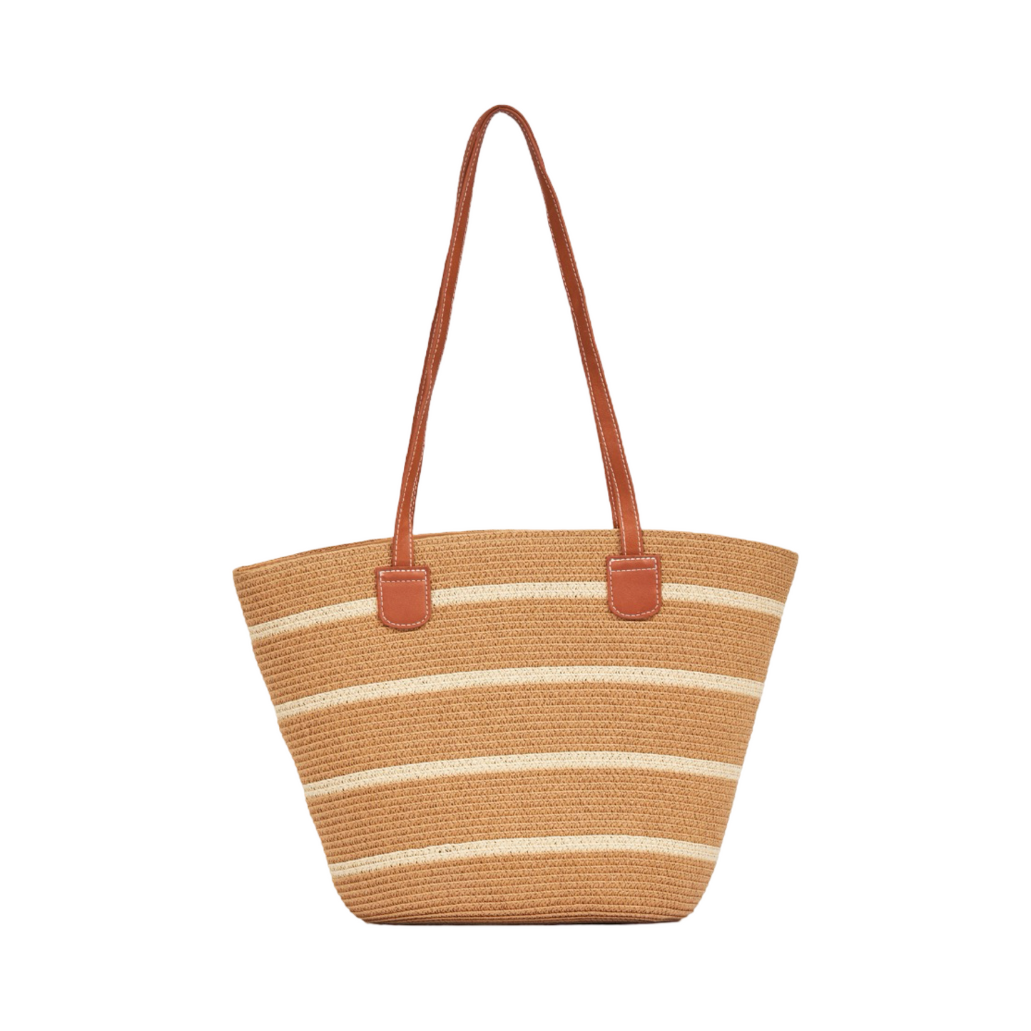 Everyday Earth – Stripe Tote Bag – Brown White