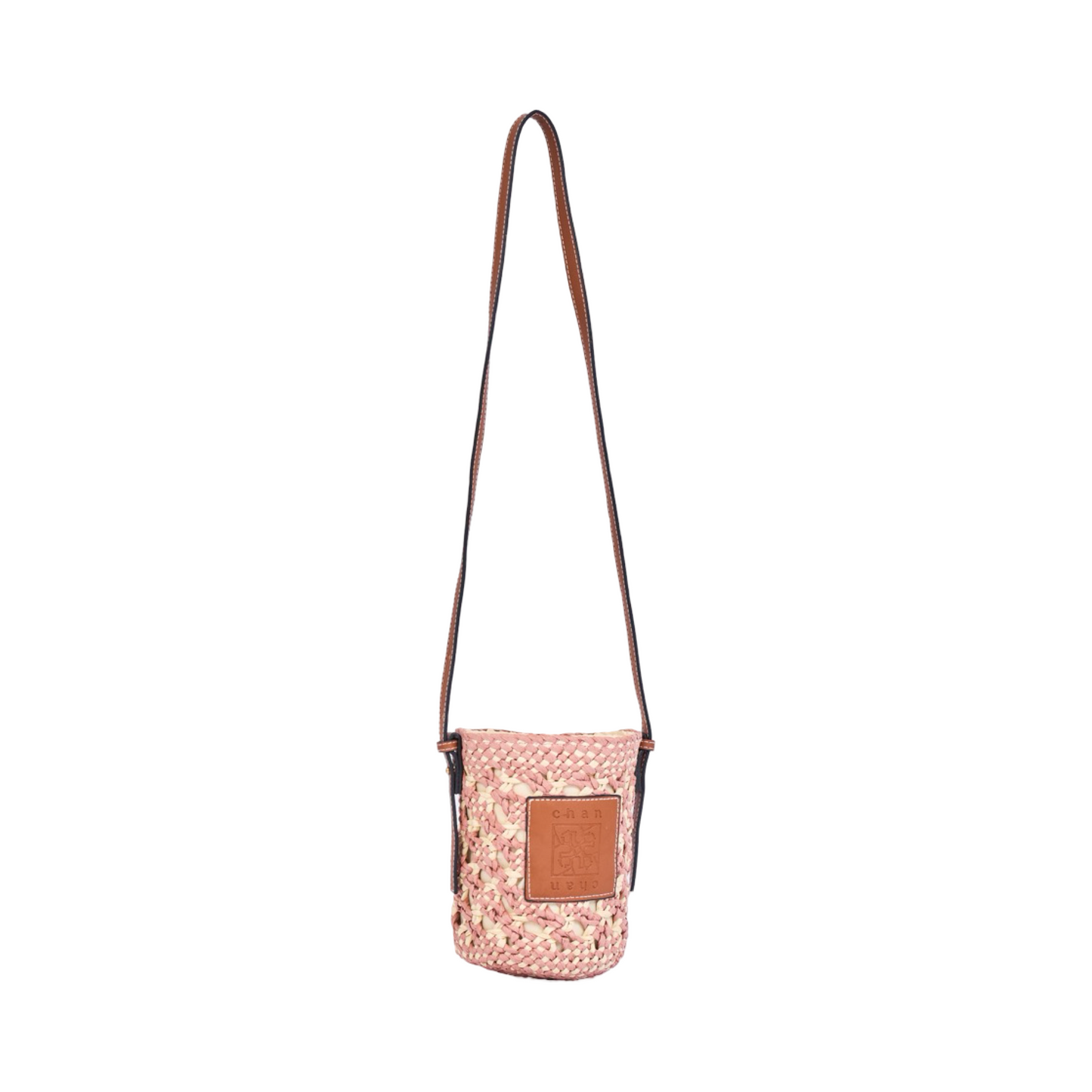 Everyday Earth – Straw Mini Crossbody Bag – Pink