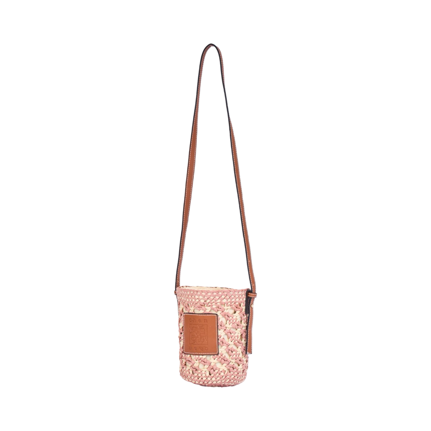 Everyday Earth – Straw Mini Crossbody Bag – Pink