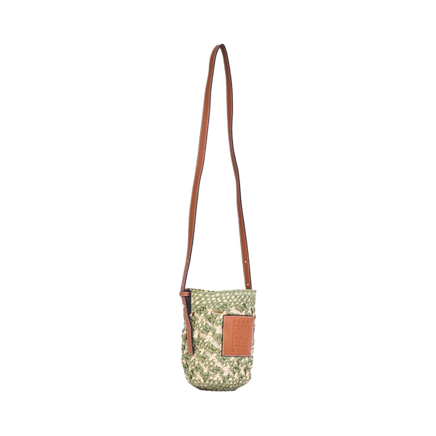 Everyday Earth – Straw Mini Crossbody Bag – Green