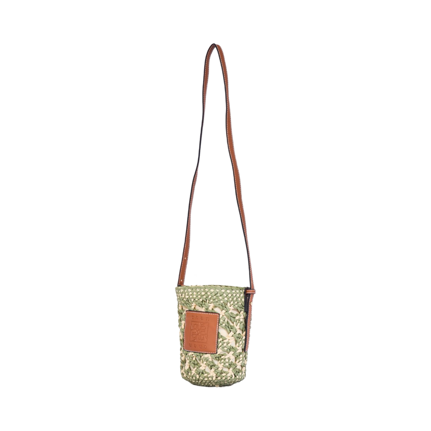 Everyday Earth – Straw Mini Crossbody Bag – Green