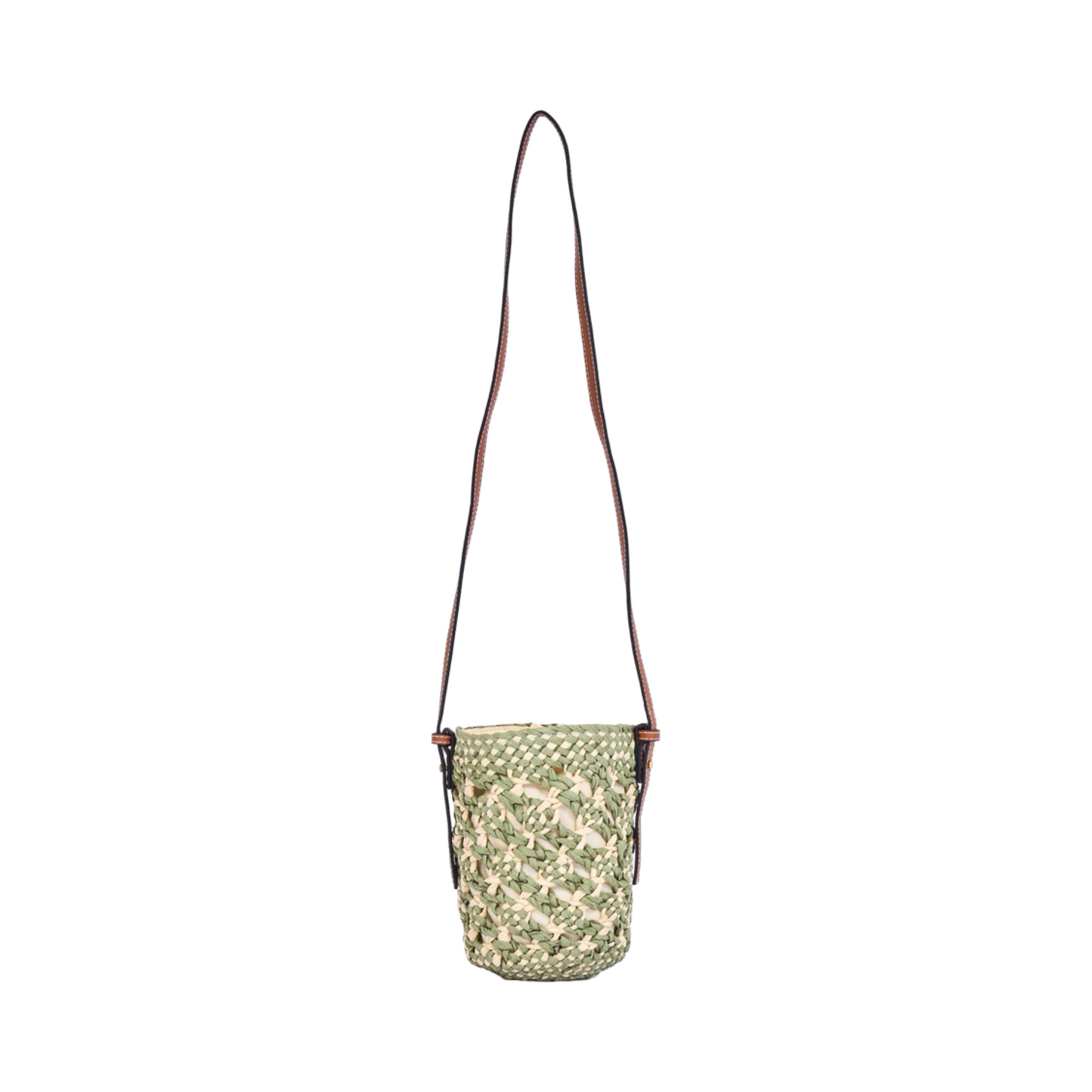 Everyday Earth – Straw Mini Crossbody Bag – Green