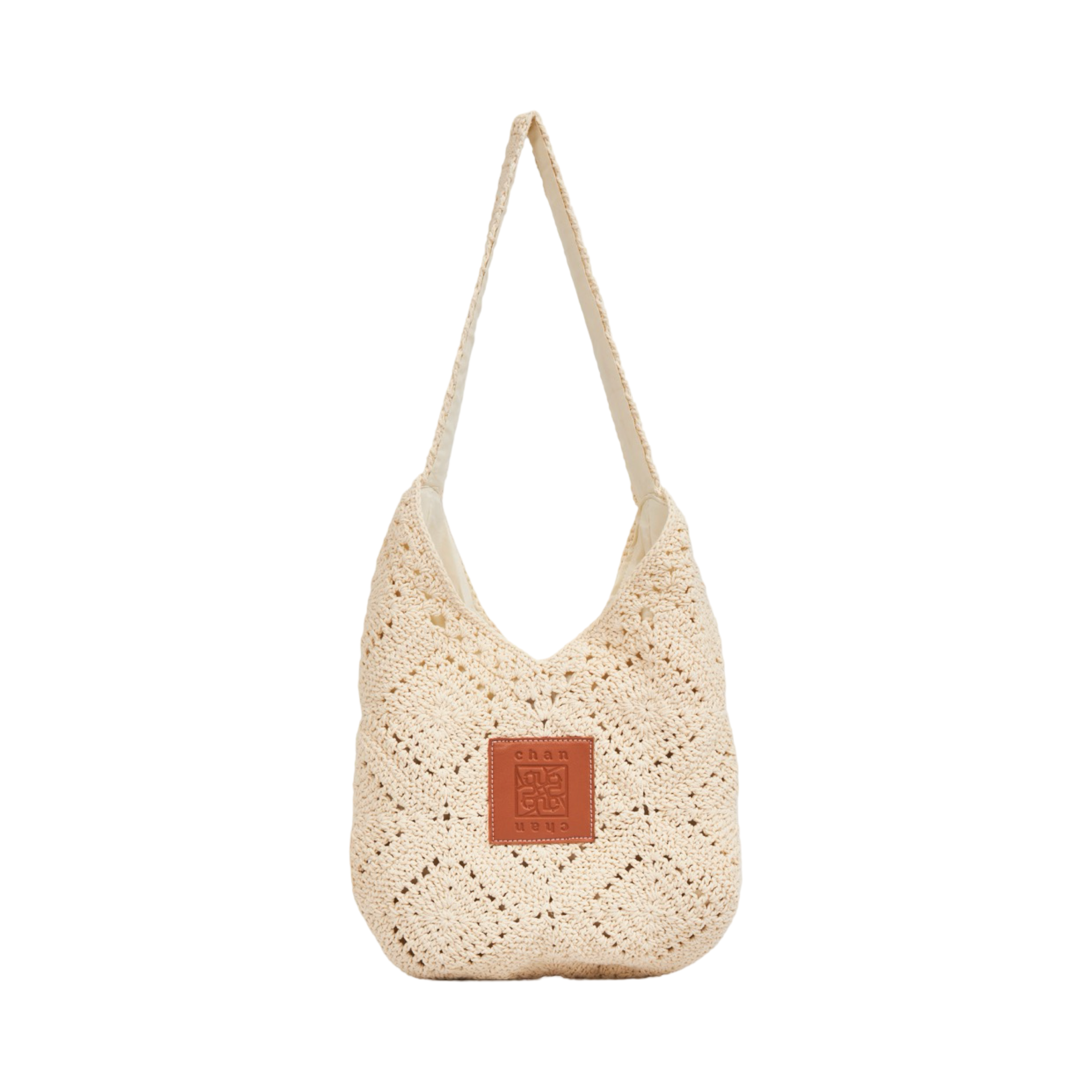 Knitted Tote Bag - White
