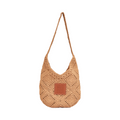 Knitted Tote Bag - Brown