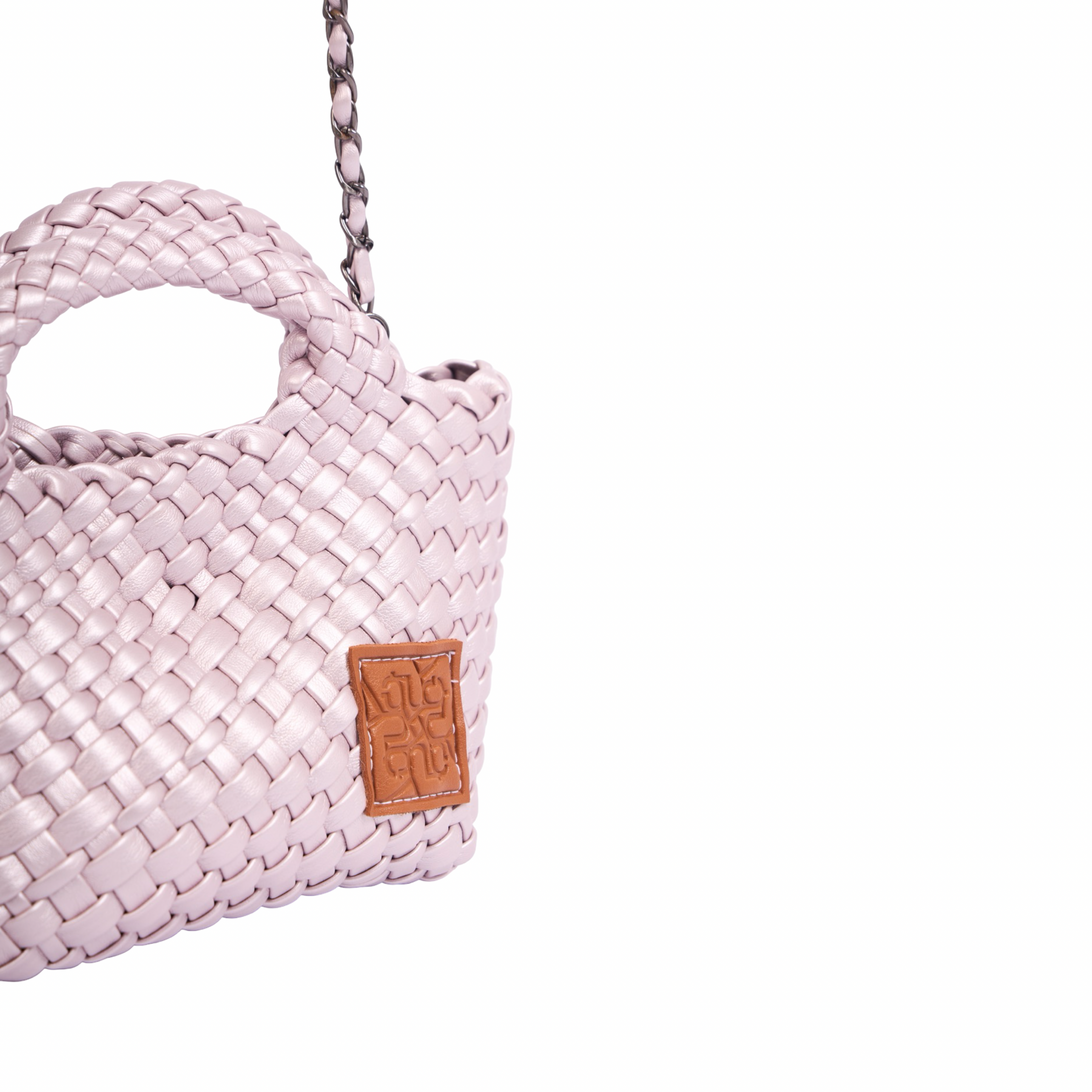 Signature Weave – Crossbody Bag – Rose Quartz